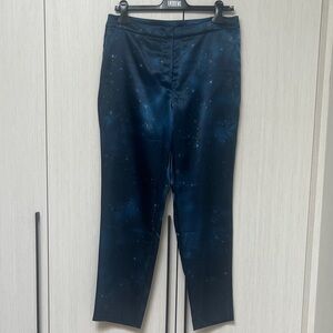 Marc Cain Midnight Blue with gold stars Cropped Pants